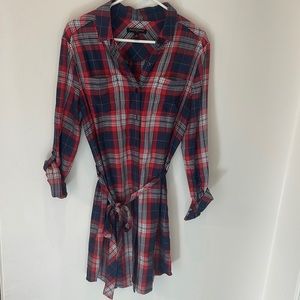 Banana Republic Plaid Shirt Dress Size 10